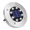 8 LED Solar Power Flat Buried Light In-Ground Lamp Outdoor Path Garden Decking